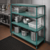 Thumbnail image #2 for Eagle Group QuadPlus Solid Polymer Shelf Mat with Quad-Adjust Wire Frame, 72 x 24 Inches, Green