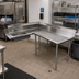 Thumbnail image #2 for Advance Tabco Korner L-Shaped Right-Hand Soil Dishtable with Pre-Rinse Sink, 71-Inch, 16-Gauge 304 Stainless Steel