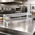 Thumbnail image #2 for Eagle Group QuadTruss 2-Tier Front Case Merchandise Cantilevered Shelving Unit, 42W x 14D x 14H, White Epoxy