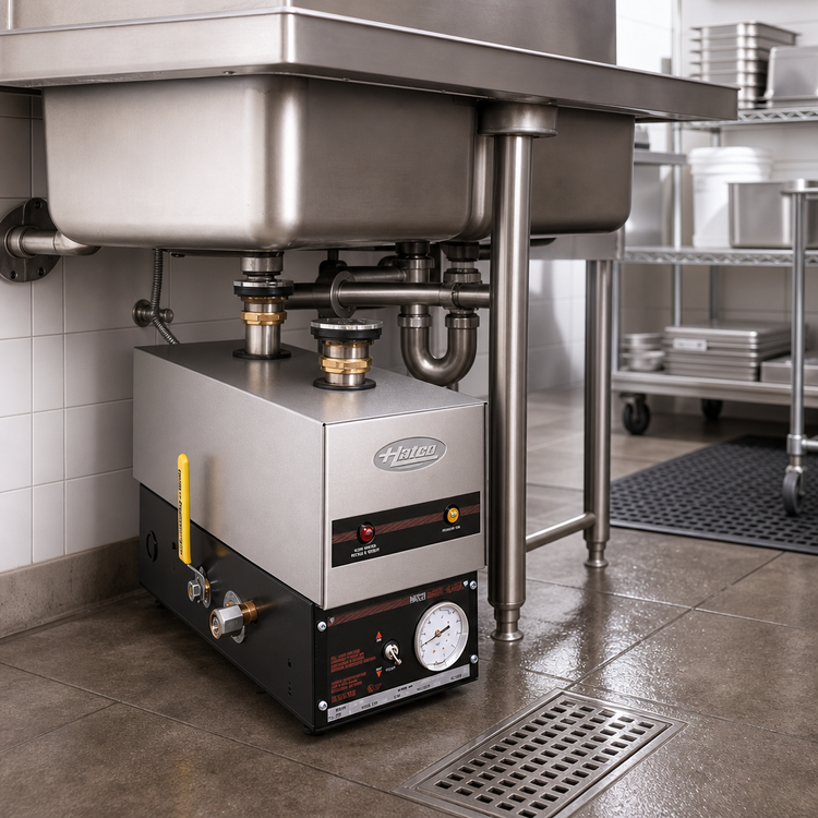 Product image #2 for Hatco 3CS-9-208-3-QS Undersink Electric Sanitizing Sink Heater for 21-25 Inch Square Sinks, 9 kW, 208V, 3-Phase