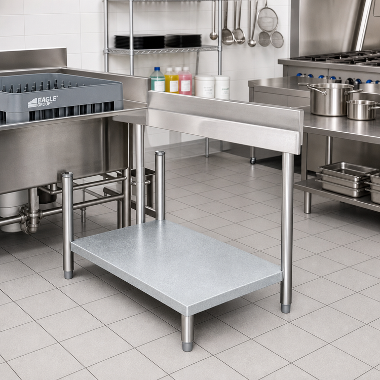 Product image #2 for Eagle Group 36-Inch Galvanized Dishtable Undershelf