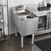 Thumbnail image #2 for CHOICE 14-Inch Free-Standing Stainless Steel Underbar Mixology Unit with Sink Bowl, Rinser Faucet, and 6-Inch Dipper Well