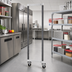 Thumbnail image #2 for Cambro Camshelving Elements XTRA Mobile Post Kit, 21-1/2