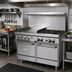 Thumbnail image #2 for Garland GF Starfire Pro 48-Inch Gas Restaurant Range with 4 Open Burners, 24-Inch Griddle, and 2 Space-Saver Ovens