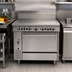 Thumbnail image #2 for Garland Cuisine 36-Inch Gas Heavy Duty Range with Two 18-Inch Front-Fired Hot Tops and Convection Oven
