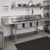Thumbnail image #2 for Eagle Group 314 Series Four-Compartment Coved Corner Sink with 18-Inch Left Drainboard