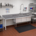 Thumbnail image #2 for Advance Tabco 107-Inch Straight 3-Compartment Sink Dishtable with Left Drainboard and 18 x 24 Bowls