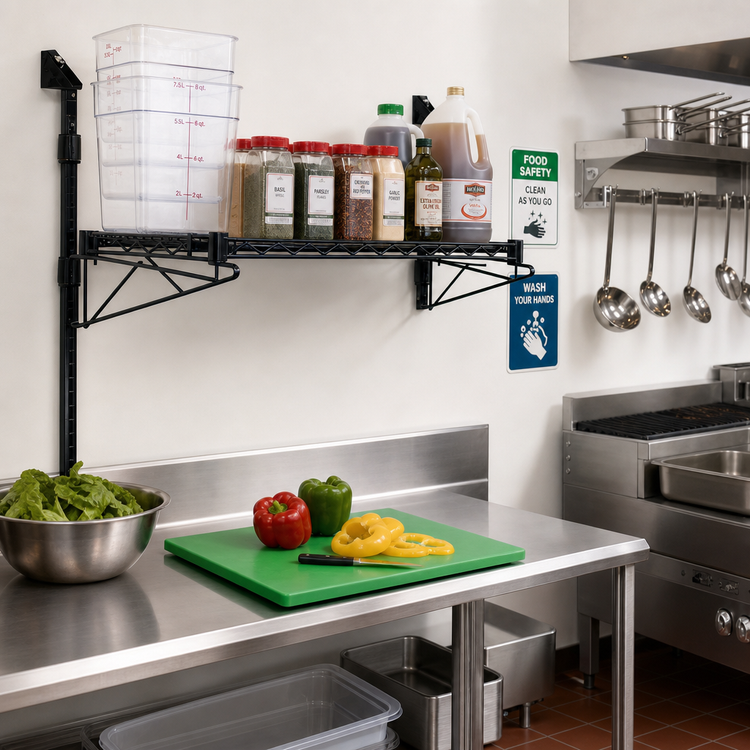 Product image #2 for Quantum Wall-Mounted Cantilever Single-Shelf Starter Unit