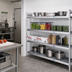 Thumbnail image #2 for Fermostock 4-Tier Corner Expansion Add-On Shelving Unit with Removable Polymer Inserts, 68W x 18D x 66H