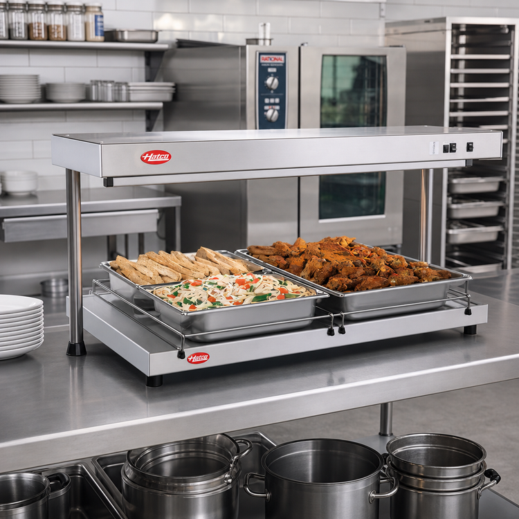 Product image #2 for Hatco Glo-Ray® Free-Standing Heated Shelf, 54 Inch W x 21.5 Inch D