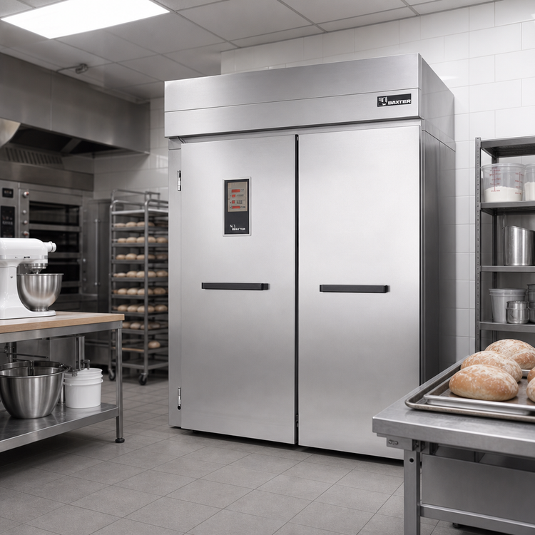 Product image #2 for Baxter RPW2S Double Wide Roll-In Retarder/Proofer Cabinet, 60.5-Inch Deep, Floor Model, Electric Heat, Remote R448A Refrigeration