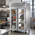 Thumbnail image #2 for True SPEC SERIES Two-Section Pass-Thru Reach-In Refrigerator with Locking Front and Rear Glass Doors