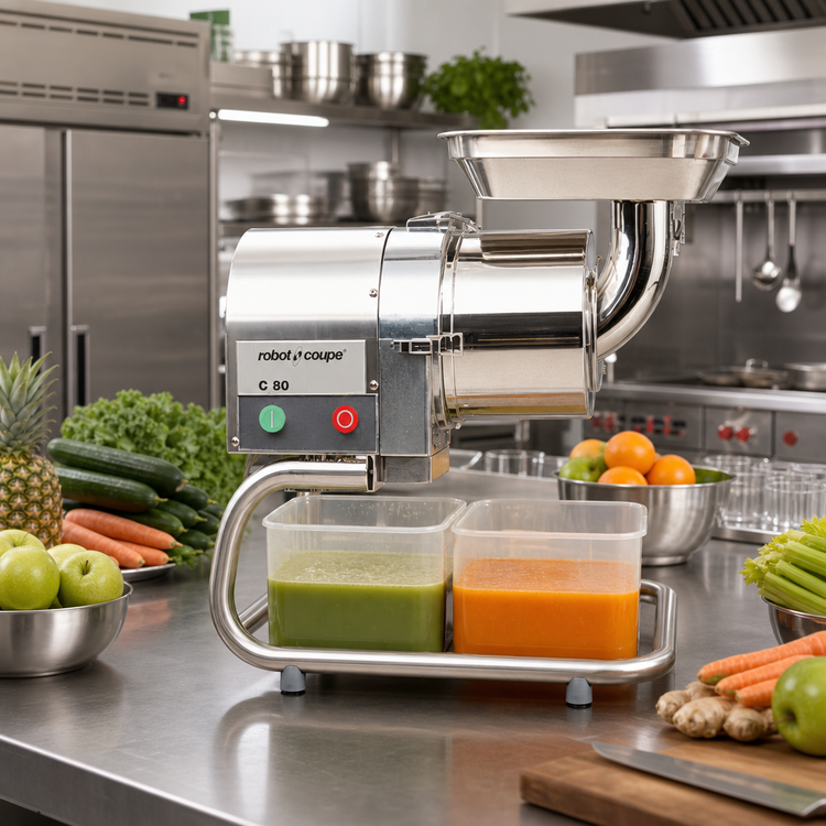 Product image #2 for Robot Coupe C80 Tabletop Automatic Pulp & Juice Extractor, 3/4 HP, 120V