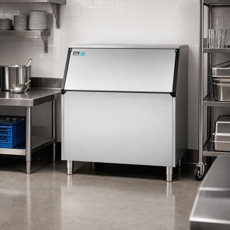 Product image #2 for ITV Ice Makers S-750 Slope-Front Ice Storage Bin, 42-Inch Wide, 750 lb Capacity