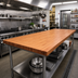 Thumbnail image #2 for Boos Block 96-Inch x 32-Inch Flat American Cherry Kitchen Countertop, 1-1/2-Inch Thick, Varnique Finish