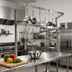 Thumbnail image #2 for John Boos Table-Mounted Double-Bar Stainless Steel Pot Rack with 10 Double Hooks, 55-1/4-Inch Overall Length