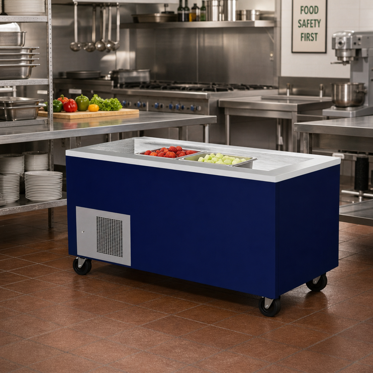 Product image #2 for Randell Mobile Modular Refrigerated Cold Food Table, 36 Inch x 30 Inch, 2-Pan Capacity