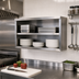 Thumbnail image #2 for 36-Inch x 15-Inch Wall-Mounted Solid 304 Stainless Steel Open Wall Cabinet