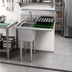 Thumbnail image #2 for KoolMore 31-Inch One-Compartment Stainless Steel Sink with Right Drainboard and Backsplash