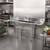 Thumbnail image #2 for BK Resources 68-Inch Two-Compartment Stainless Steel Sink with Left and Right Drainboards