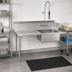 Thumbnail image #2 for John Boos Straight Soiled Dish Table with 20 x 20 x 8 Inch Pre-Rinse Sink, Left-to-Right, 72 x 30 Inches