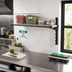 Thumbnail image #2 for Cambro Camshelving Elevation Wall-Mounted Add-On Shelf Kit with Solid Shelf Plates, 18 x 24 Inch, Brushed Graphite