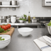 Thumbnail image #3 for Ridge 8 oz White Marble Melamine Bouillon Bowl, 4-1/2 Inch, Matte Finish