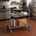 Thumbnail image #2 for Metro Super Erecta SP Heavy-Duty 2-Shelf Utility Bus Cart with 5-Inch Casters, Stainless Finish