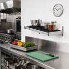 Thumbnail image #2 for Fermod WSB26 Vented Wall-Mounted Aluminum Shelving Unit, 26"W x 18"D, Removable Polymer Inserts