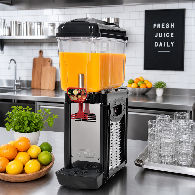 Product image #2 for Cofrimell CD1J110 Countertop Single-Bowl Juice Dispenser, 3 Gallon, 110V