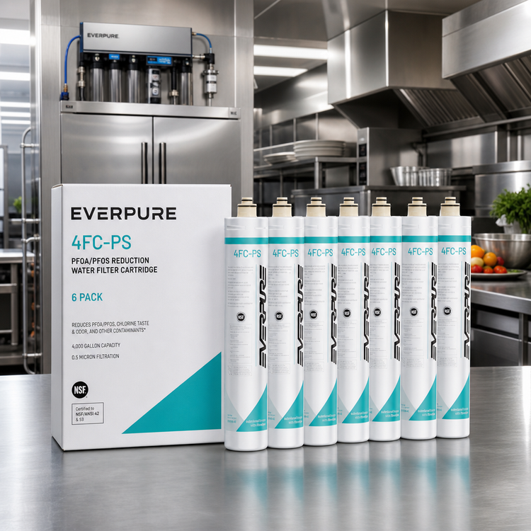 Product image #2 for Everpure 4FC-PS PFOA/PFOS Reduction Water Filter Cartridge, 4,000 Gallon Capacity, 0.5 Micron, 6-Pack