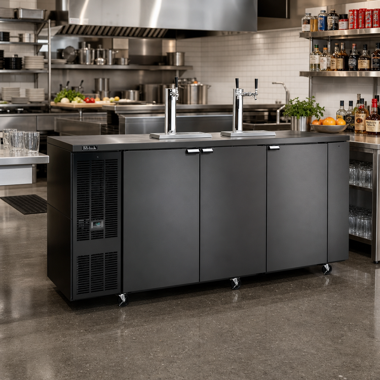 Product image #3 for Perlick DDS60 60-Inch Two-Door Self-Contained Direct Draw Draft Beer Dispenser, Less Tapping