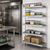 Thumbnail image #2 for Fermostock 5-Tier Corner Expansion Polymer Shelving Unit, 83 Inch H x 26 Inch W x 18 Inch D