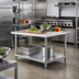 Thumbnail image #2 for 30 x 60 x 34-Inch Stainless Steel Work Table with Undershelf