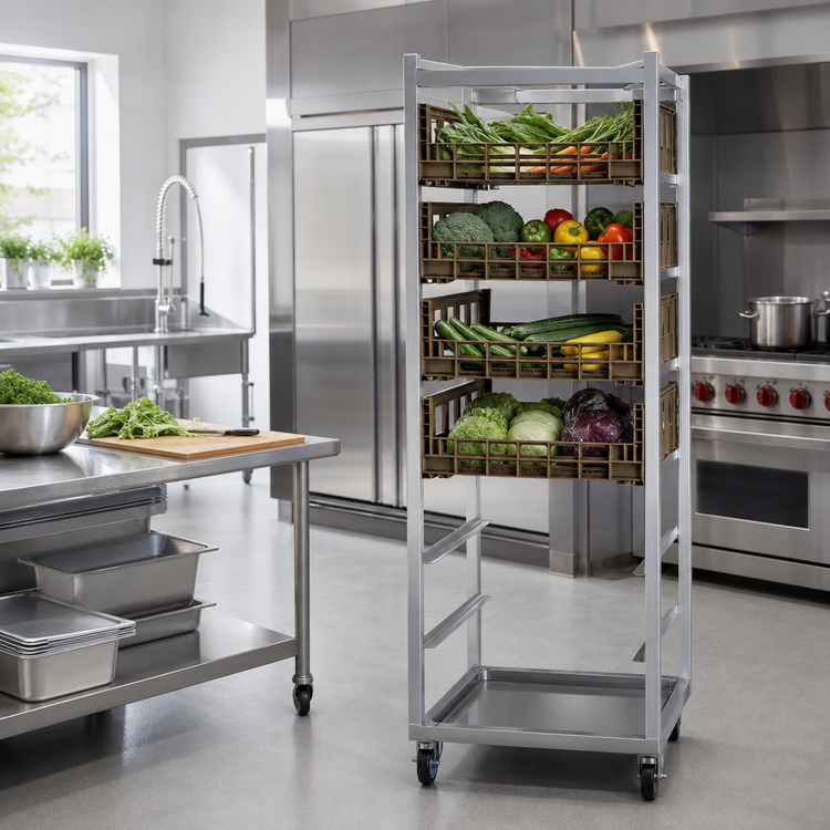 Product image #2 for New Age Mobile Produce Crisper Rack for 8 Chill Baskets