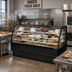 Thumbnail image #3 for True Full-Service Refrigerated Bakery Display Merchandiser, 77-1/4 Inch, Curved Glass, Self-Contained, Stainless Steel