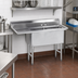 Thumbnail image #2 for Advance Tabco Special Value Series 2-Compartment Fabricated Sink with 18-Inch Left Drainboard, 16 x 20 x 14 Inches Bowls, 16 Gauge 304 Stainless Steel