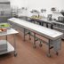 Thumbnail image #2 for Dinex DXIESFB14 14 ft. Tray Make-Up Fabric Belt Conveyor