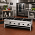 Thumbnail image #2 for Supreme JHP-424-F 24-Inch 4-Burner Gas Floor Model Open Burner Hot Plate