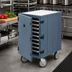 Thumbnail image #3 for Cambro Camcart Insulated Tray and Sheet Pan Transport Cart with Removable Cutting Board, 7-Tray Capacity, Slate Blue