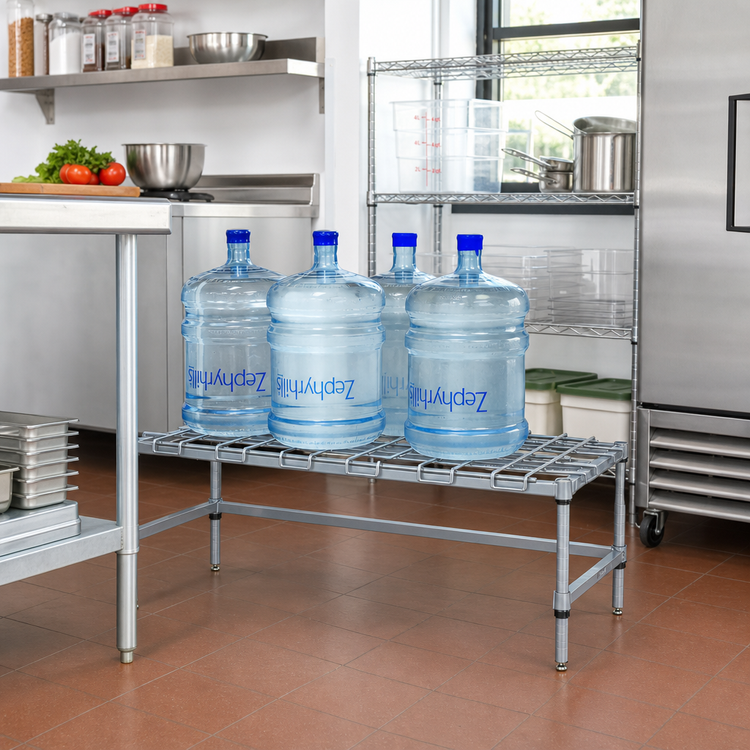 Product image #2 for Quantum Modular Wire Dunnage Rack with Removable Top Mat, 24 x 18 x 14 Inches, 1500 lb. Capacity