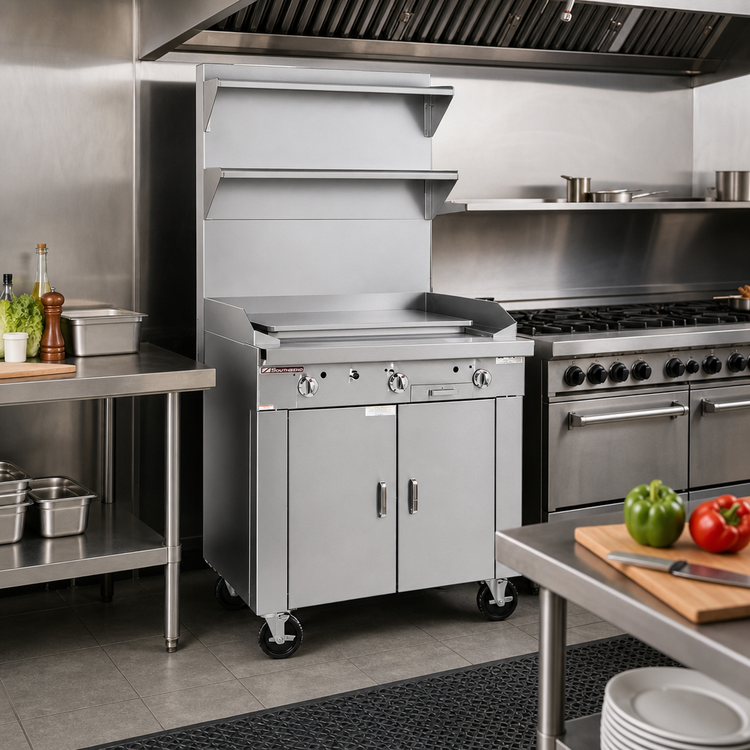 Product image #2 for Southbend Platinum Heavy Duty 24-Inch Modular Natural Gas Plancha Griddle Range