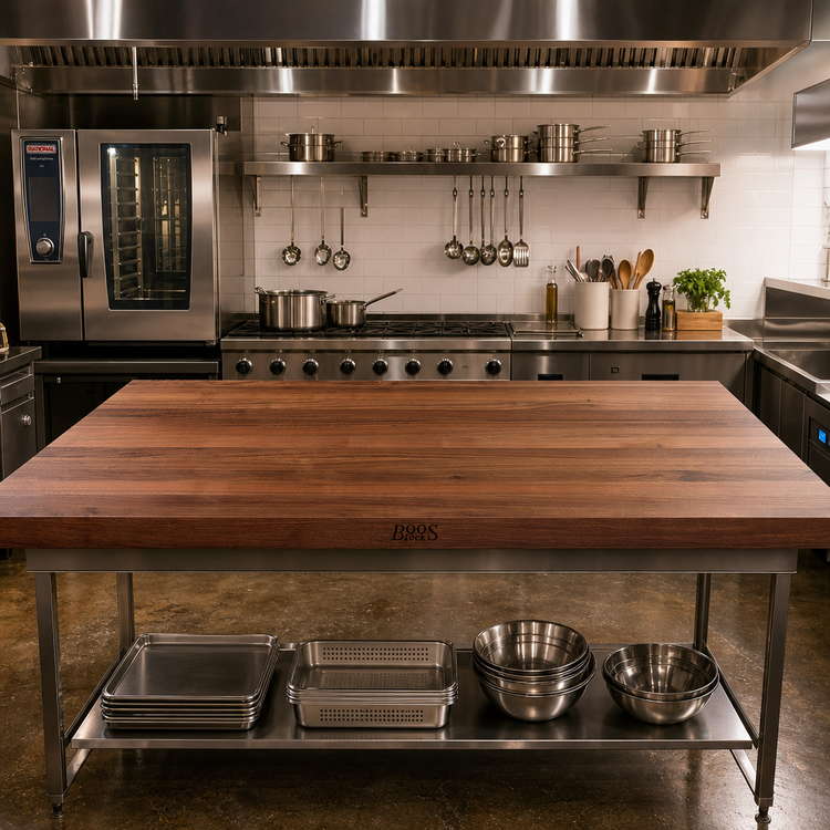 Product image #2 for Boos Block 72-Inch x 36-Inch x 1-1/2-Inch American Black Walnut Edge Grain Countertop with Varnique Finish