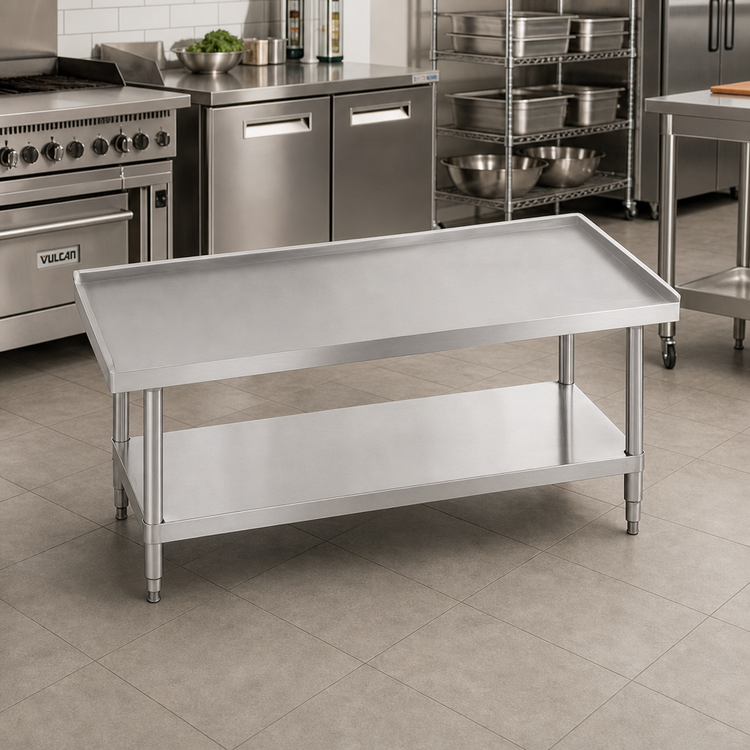 Product image #2 for Advance Tabco 36-Inch x 30-Inch Stainless Steel Equipment Stand with Adjustable Undershelf