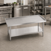 Thumbnail image #2 for Advance Tabco 36-Inch x 30-Inch Stainless Steel Equipment Stand with Adjustable Undershelf