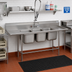 Thumbnail image #2 for Advance Tabco Regaline 3-Compartment Sink with Left & Right 18-Inch Drainboards, 20