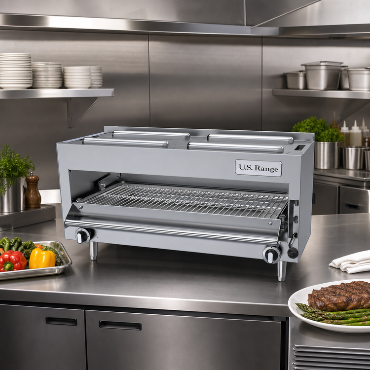 Product image #2 for Garland Cuisine Series 34-Inch Countertop Gas Infrared Salamander Broiler, 40,000 BTU