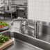 Thumbnail image #2 for equip 4-Inch Centers Deck Mount Mixing Faucet with 6-Inch Swing Nozzle