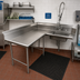 Thumbnail image #2 for Advance Tabco Korner Soil Spec-Line L-Shaped Left-Hand Dish Table with Pre-Rinse Sink, 47 Inch, 14 Gauge 304 Stainless Steel
