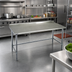 Thumbnail image #2 for Eagle Group Deluxe Series 48-Inch x 30-Inch Stainless Steel Work Table with 1-1/2-Inch Rear Up-Turn